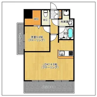 エンクレスト博多EASTPARK【7階】の間取り