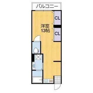 兵庫県姫路市手柄【マンション】の間取り