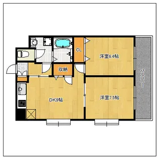 第17川崎ビル【4階】の間取り