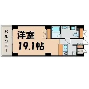 スクエア名駅南【2階】の間取り