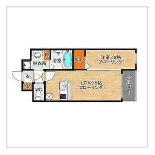 MONTE VISTA【509号室】の間取り