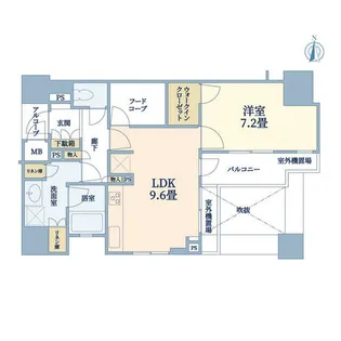 イーグルコート烏丸御池【10階】の間取り