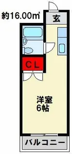 リアルシティ本城 B棟【422号室】の間取り
