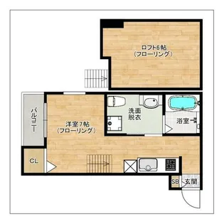 MUSE箱崎【203号室】の間取り
