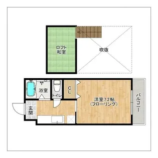 アークトレード朝倉街道【309号室】の間取り