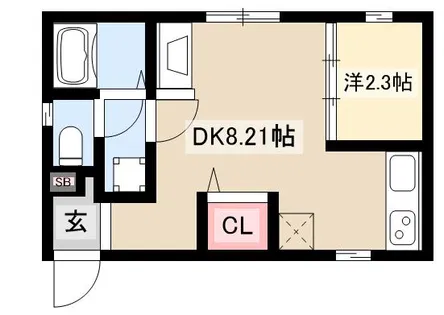 G-CUBE OZONE【303号室】の間取り
