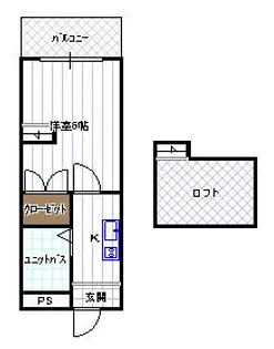 アメニティ寝屋川【105号室】の間取り