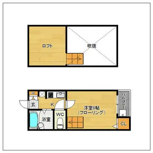 アンビエンス住吉【101号室】の間取り