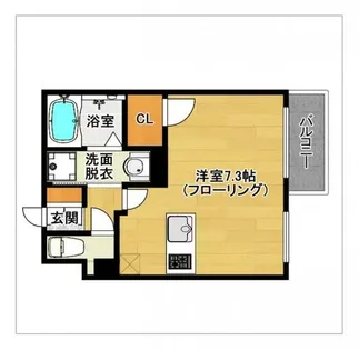 willDo中洲【4階】の間取り