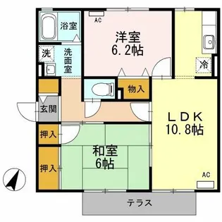 iホームTOWN 壱番館【103号室】の間取り
