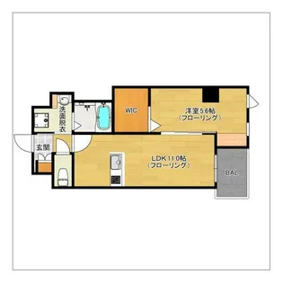 シャンボールなごみ【401号室】の間取り