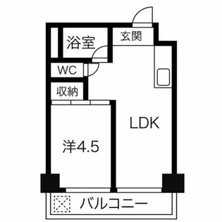 向陽ビル【2階】の間取り