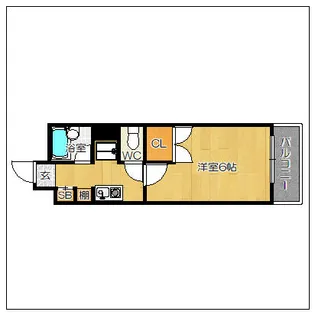 Mコーポ箱崎【103号室】の間取り