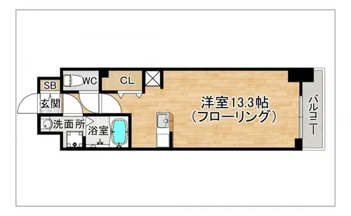 FLレジデンス1【9階】の間取り