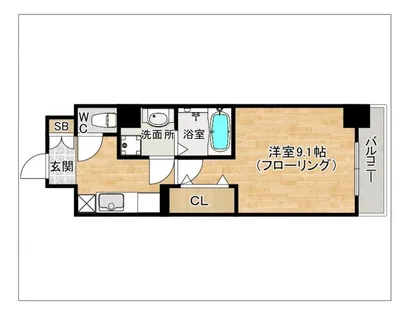 FLレジデンス1【703号室】の間取り