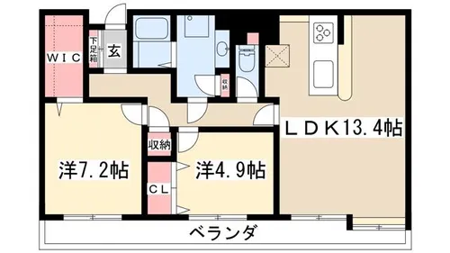 サムティレジデンス東山公園【0404号室】の間取り