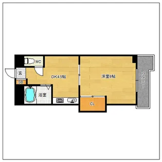 レジデンス石坂【405号室】の間取り