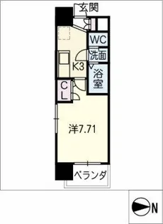 アルフィーレ新栄【0901号室】の間取り