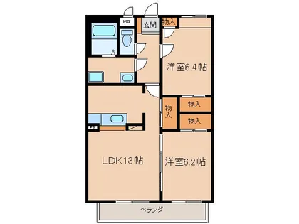 SAPPY AJIOKA【1階】の間取り