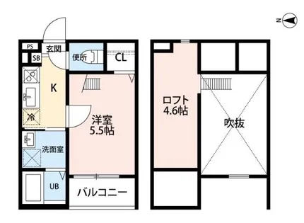デュアリーナ 本陣【1階】の間取り