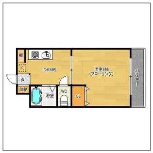 ラフォーレ大和【1階】の間取り