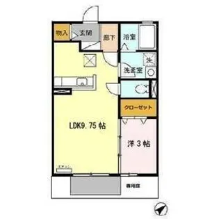 マローネ平針【1階】の間取り