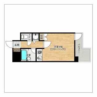 朝日プラザ博多IV【8階】の間取り