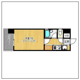 ピュアドームエスパルシア博多【3階】の間取り