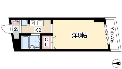 ノーサレンダー【212号室】の間取り