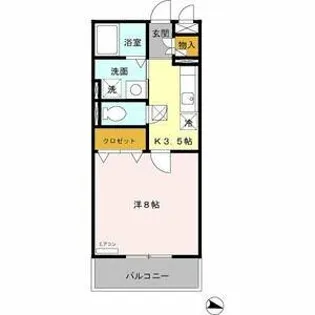 ヴェルデュール【1階】の間取り