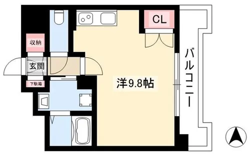 プレシャス鴨付【2階】の間取り