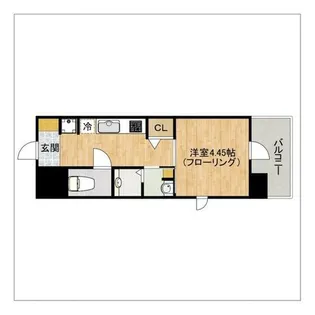 パグーロ西新南(旧 サムティ西新南SQUARE)【405号室】の間取り