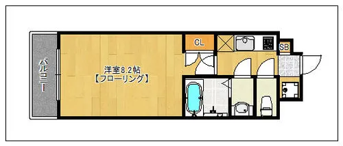 シーサイド・ラ・フィーネ【4階】の間取り