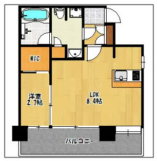 グランフォーレプライム大濠南【2階】の間取り