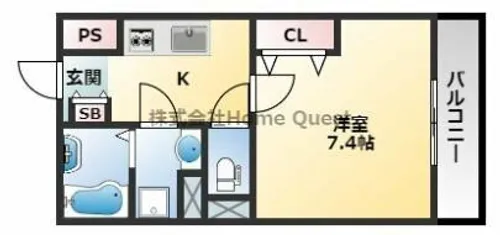 EXハイツMITO【2階】の間取り