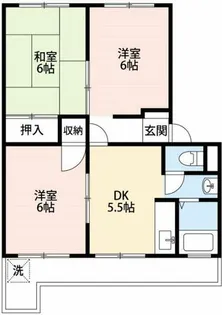 光マンション【203号室】の間取り