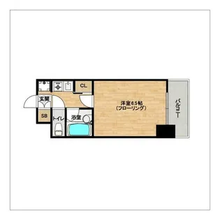 ピュアドームパレス博多【7階】の間取り