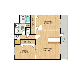 ノースリバーIII【6階】の間取り