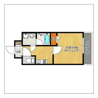 URBAN WEALTH【602号室】の間取り