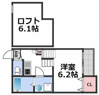 CastleEast L’s【2階】の間取り