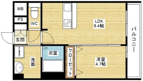 プレサンス新大阪ジェイズ【12階】の間取り