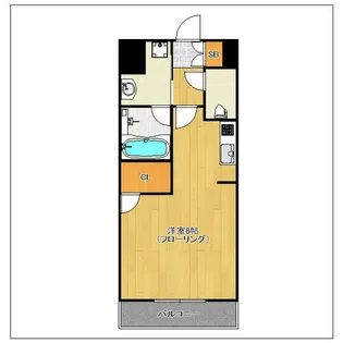 LANDIC K104【14階】の間取り