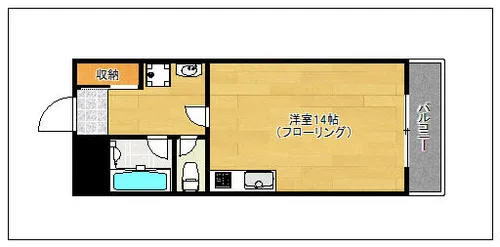 日之出ビル呉服町【207号室】の間取り