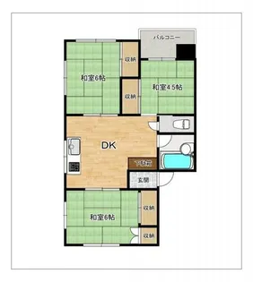 桜坂ハイツ【307号室】の間取り