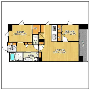 サンメゾン大濠公園北【802号室】の間取り