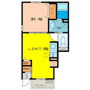 カーネ・モンテ【1階】の間取り