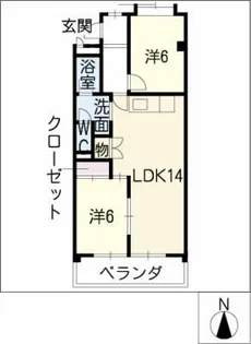 テパーミントカジカワ【3階】の間取り