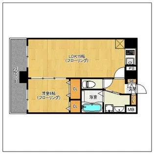 サヴォイスタジオスイーツ【204号室】の間取り
