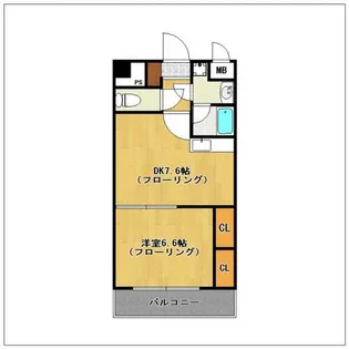 ミュゼドゥエトワール【3階】の間取り