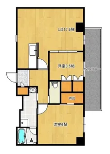 D・TERRACE千早【603号室】の間取り